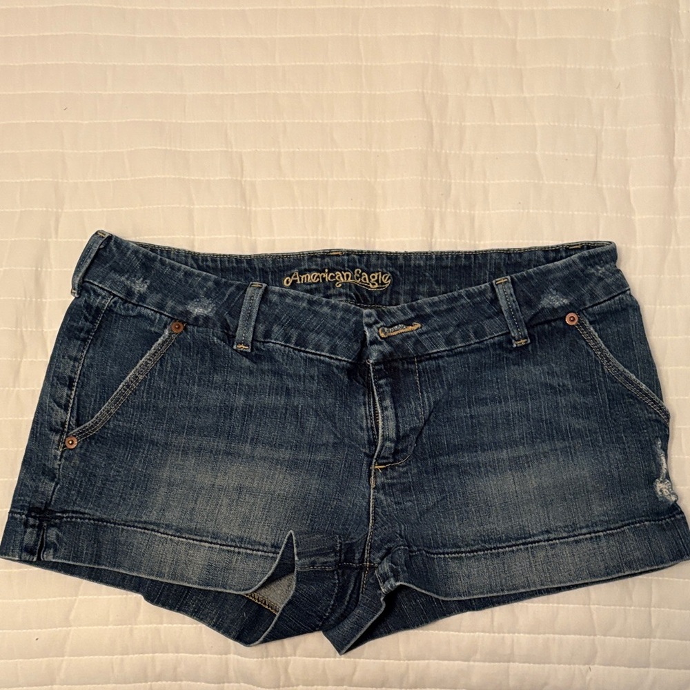 American Eagle Outfitters Dark Blue Jean Shorts